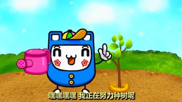 宝宝学说话:tree 绿油油绿油油 宝宝知道植树节是什么时候吗