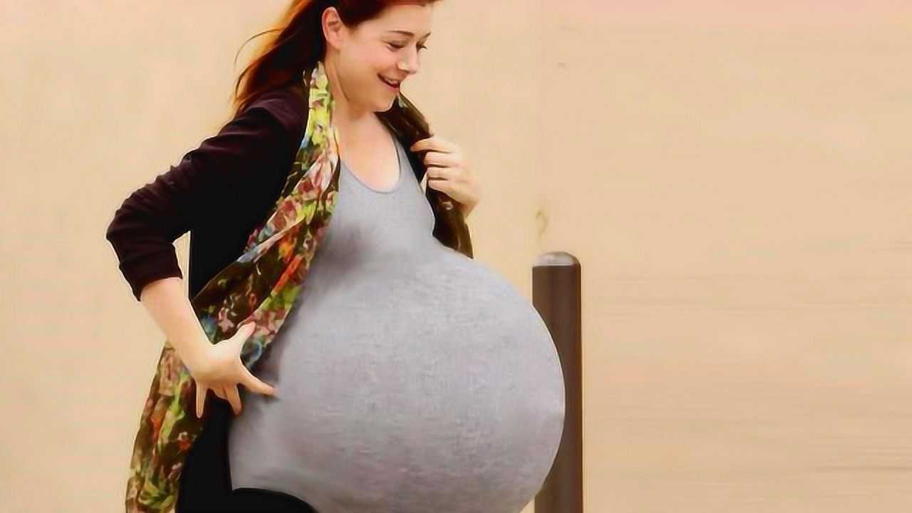 怀孕大肚子多胞胎图片