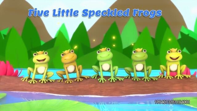 Five Little Speckled Frogs 青蛙动物王子儿歌