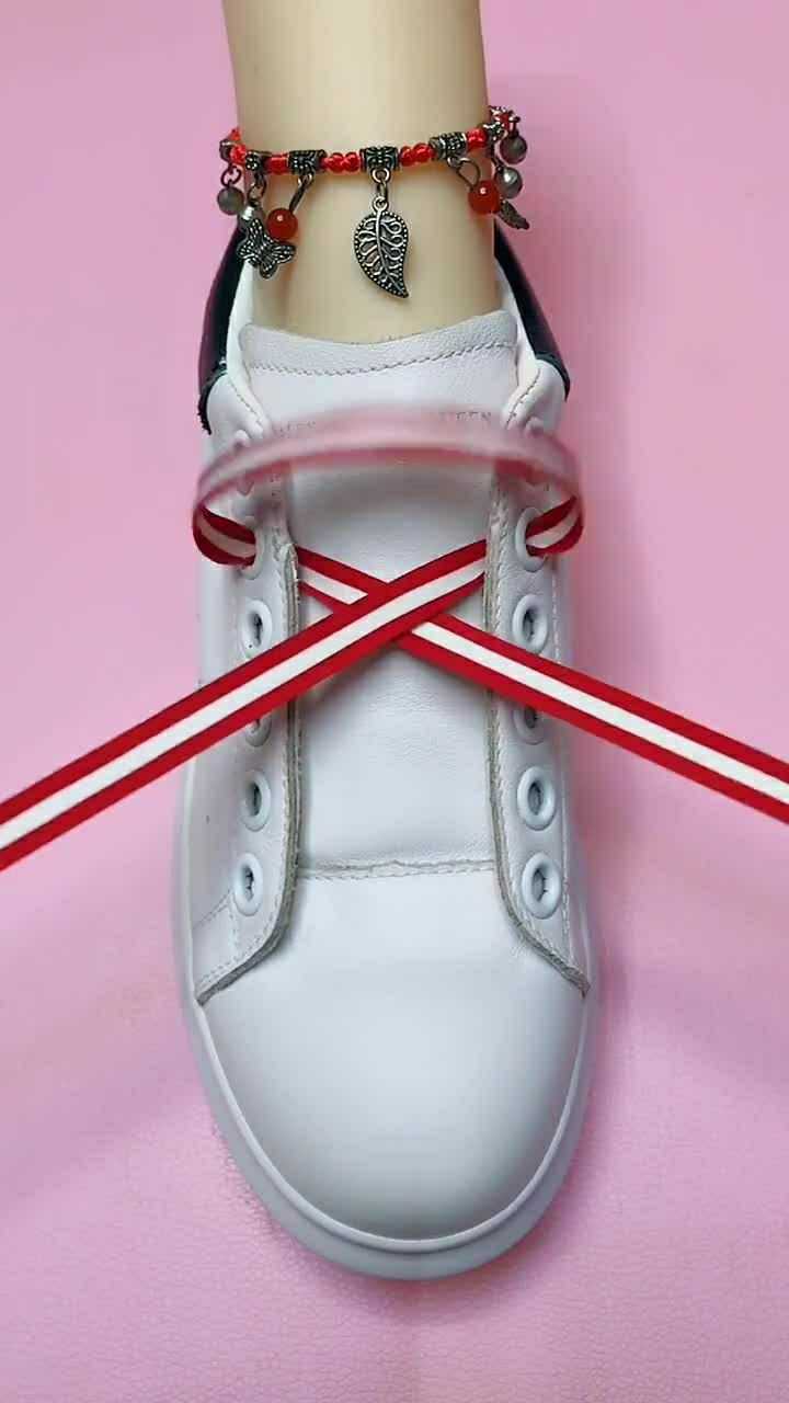 霸气系鞋带方法来了,你们喜不喜欢,赶紧学起来