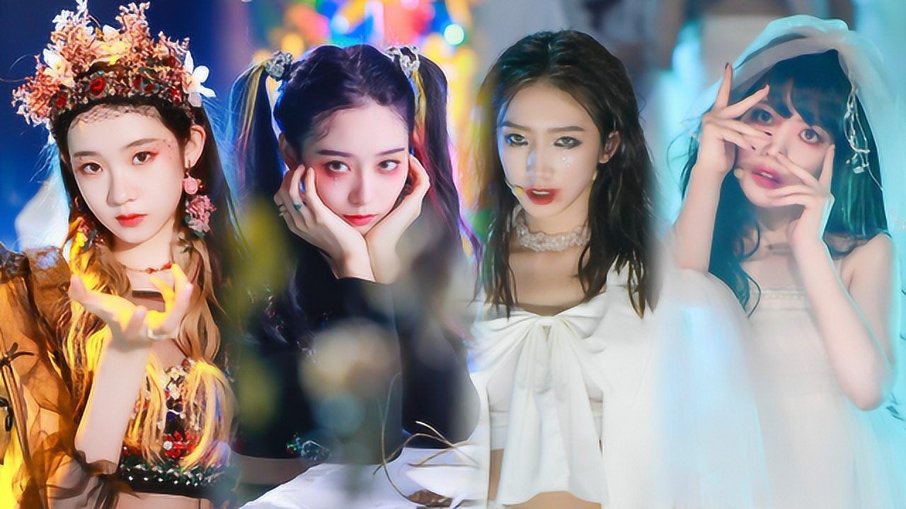 炙热混剪丨火箭少女101×徐艺洋组共跳《怪美的》,暗黑系女孩又a又飒