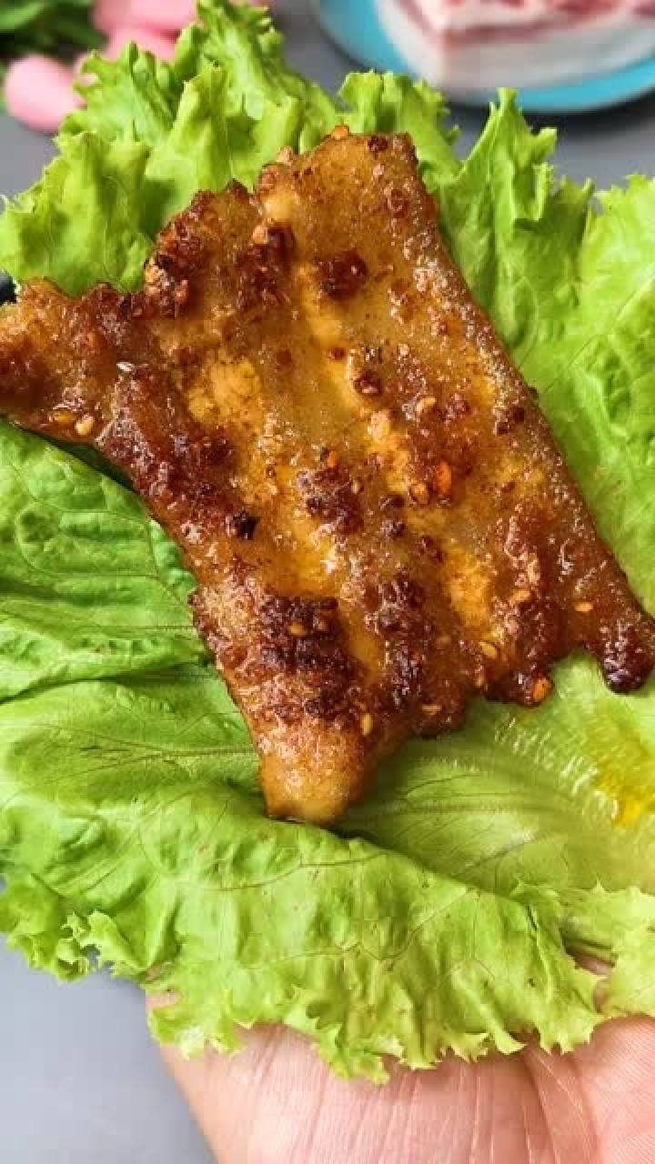 家庭版电饼铛烤五花肉真的太香了