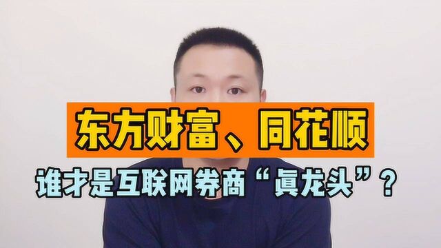 东方财富、同花顺两只股票,到底谁才是互联网券商“真龙头”?