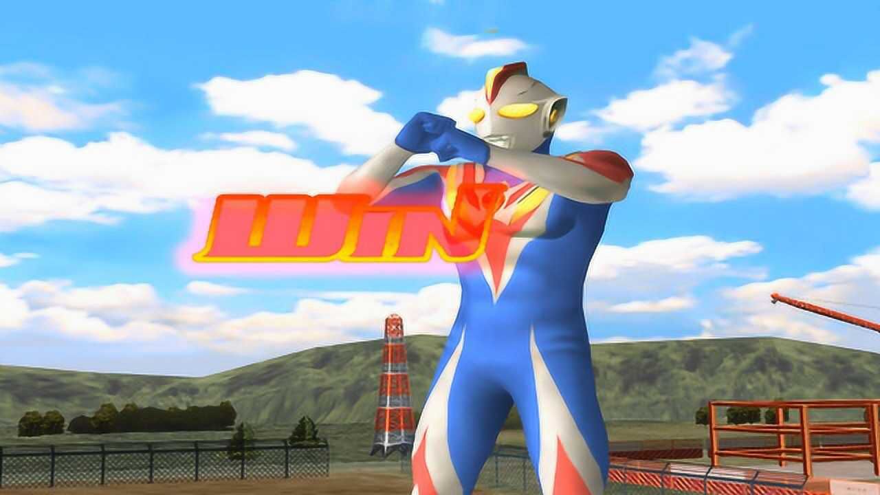 奥特曼大作战:和平使者高斯对战爱迪奥特曼.