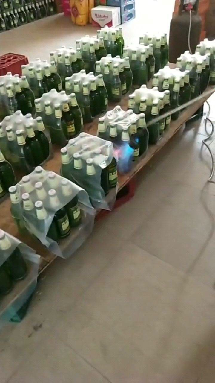 散装啤酒就是这样包装的今天算是长见识了厉害了哥