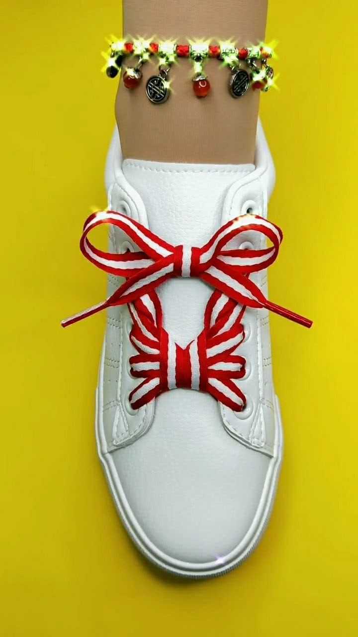 教大家系鞋带五孔蝴蝶结好看又时尚