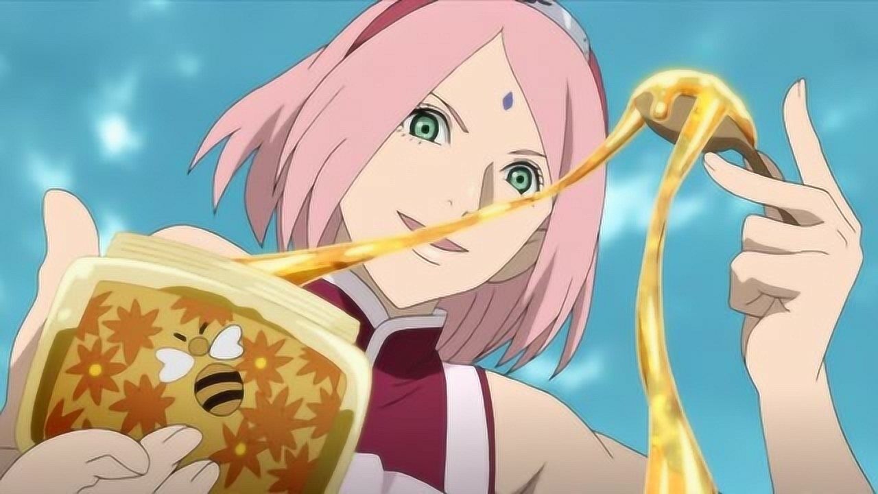 火影小樱井野花式技艺制造兵粮丸丁次吃开心了感动到流泪