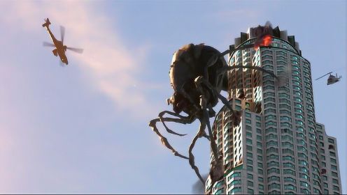 五十米高的巨型蜘蛛肆无忌惮，在高楼上产卵，差点把城市毁灭！