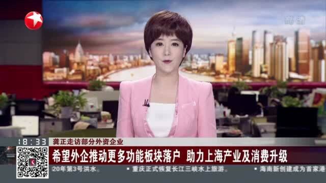 龚正走访部分外资企业