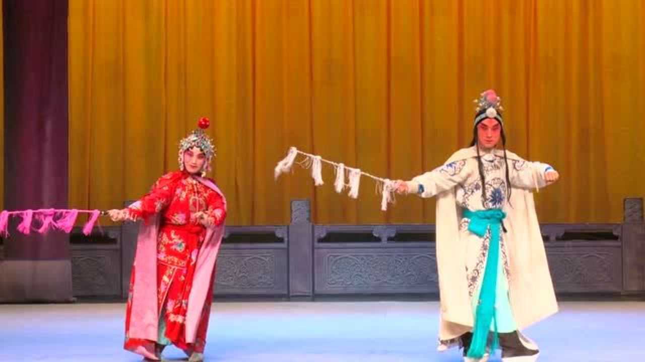 传统京剧《穆桂英挂帅》选段,佘太君差杨文广,杨金花进京打探