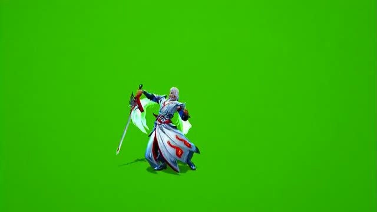 李白老版凤求凰绿幕分享李白凤求凰王者荣耀绿幕抠像绿幕素材限流选手