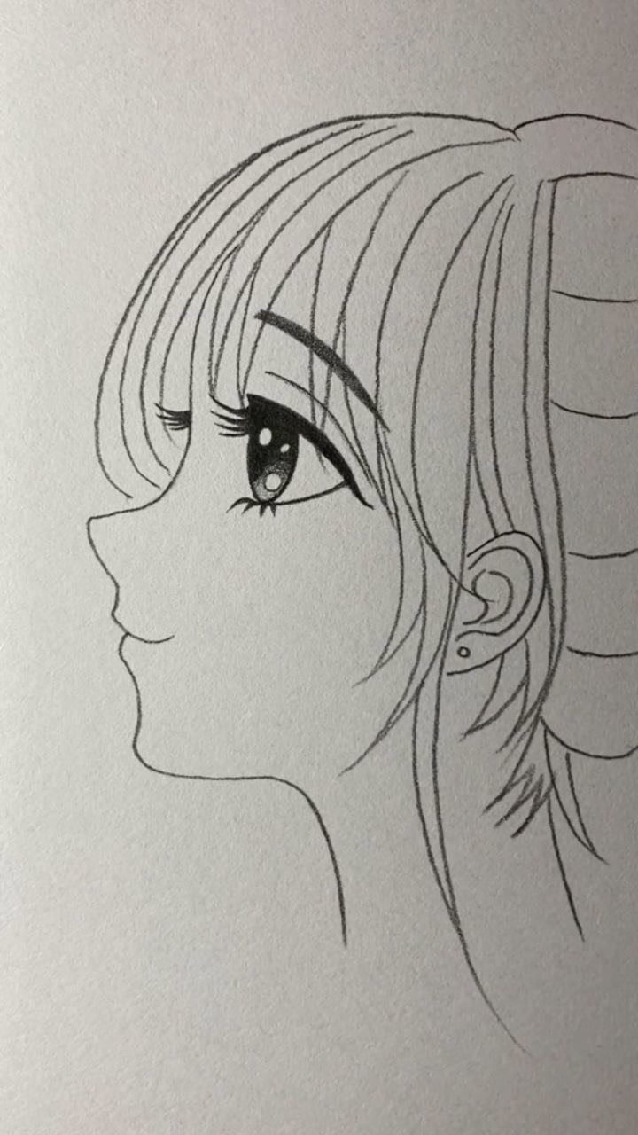 画大眼睛明亮有神的卡通女孩,你学会了吗