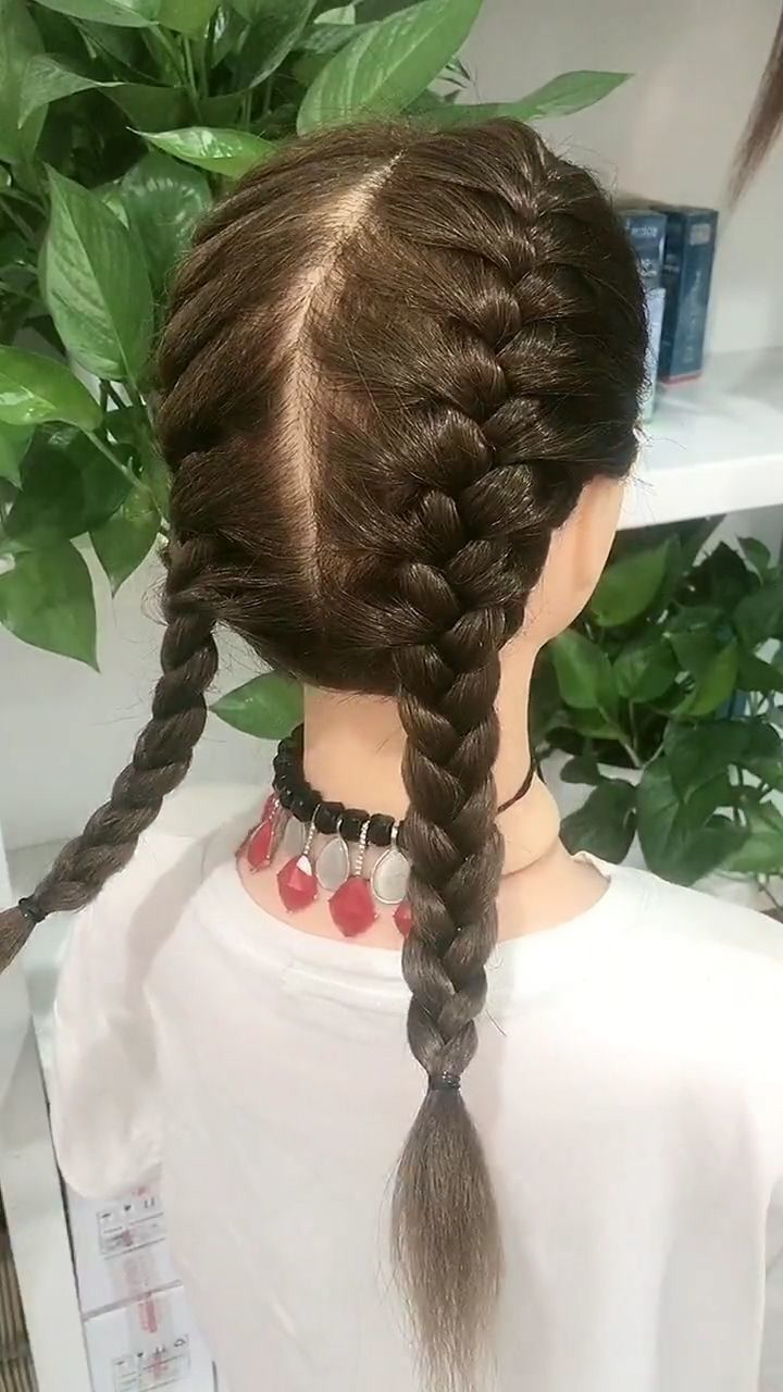 菠萝头,辫子可以这么编