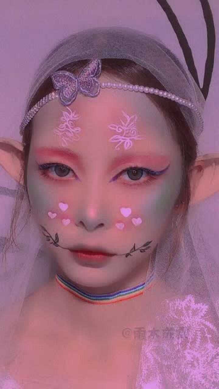 花精灵仿妆这简直就是花丛中的仙女什么时候我也能有这样的一双手