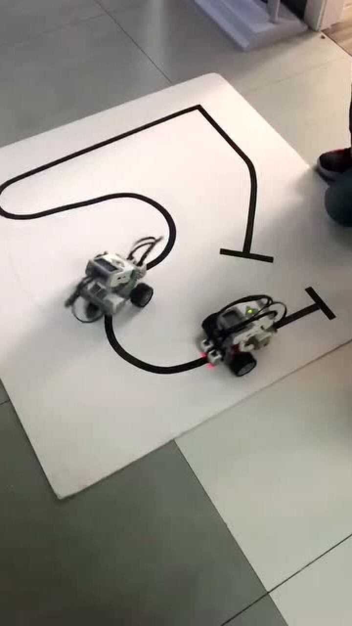 乐高ev3智能创意机器人编程:巡线小车