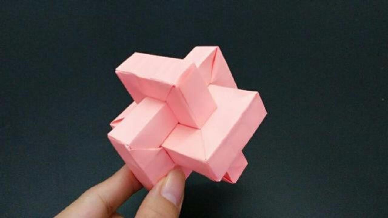 教你折纸有趣的孔明锁,简单好做还能变得更聪明,小朋友们都喜欢