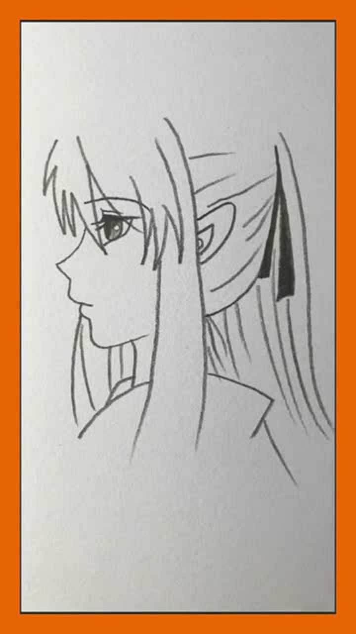 画动漫女主的侧面,从眼睛开始,是不是没那么难?