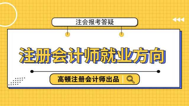 注册会计师的就业方向