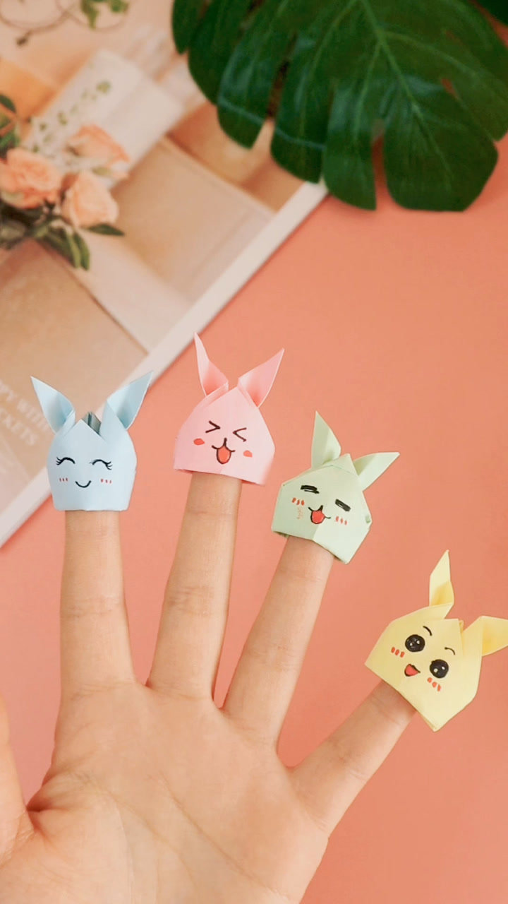 手指套折纸 小动物图片