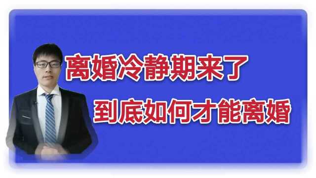 30天离婚冷静期来了,该如何操作,给你详细解读