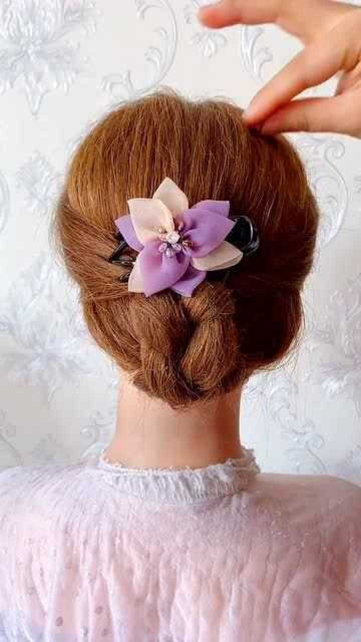 儿子结婚喜婆婆这样盘头发,艳压全场!