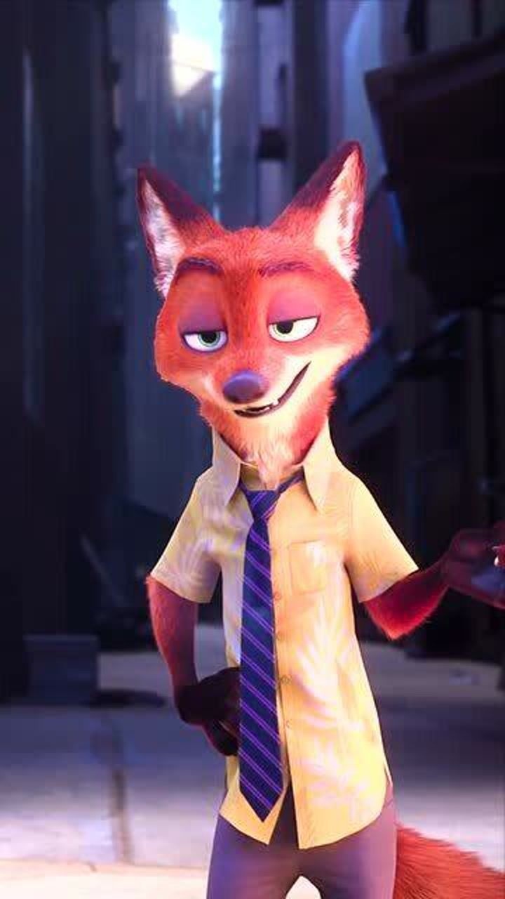 疯狂动物城痞帅的尼克狐英俊潇洒