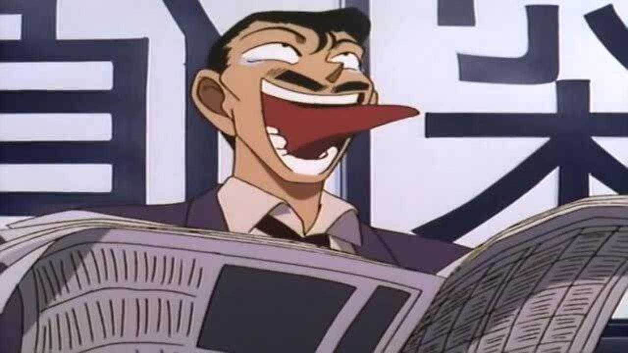 名侦探柯南:毛利小五郎笑的样子,实在是太欠打了