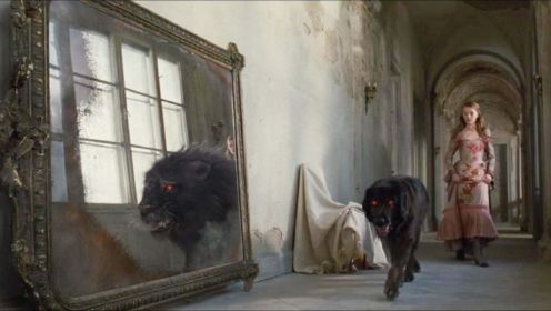 奇幻片：女孩发现家里的狗很诡异，每次它走过镜子时，就会变成一头黑狮子