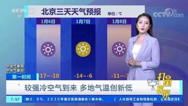 寒潮来了,北京17℃,1月7日警惕风寒效应