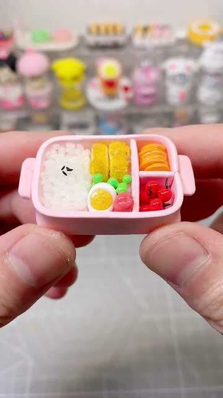 超轻粘土手工,简单的便当盒教程,是不是很有食欲!
