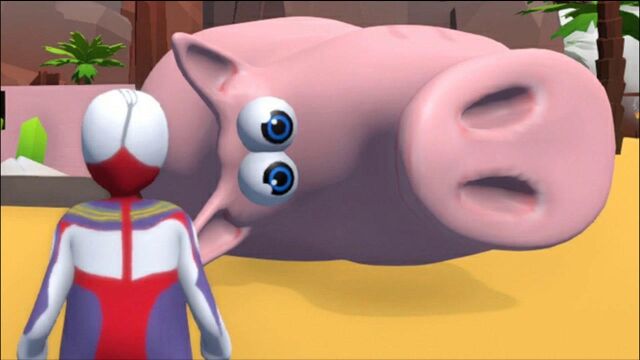 人类一败涂地:迪迦奥特曼和猪哥哥做朋友,去营救赛文!