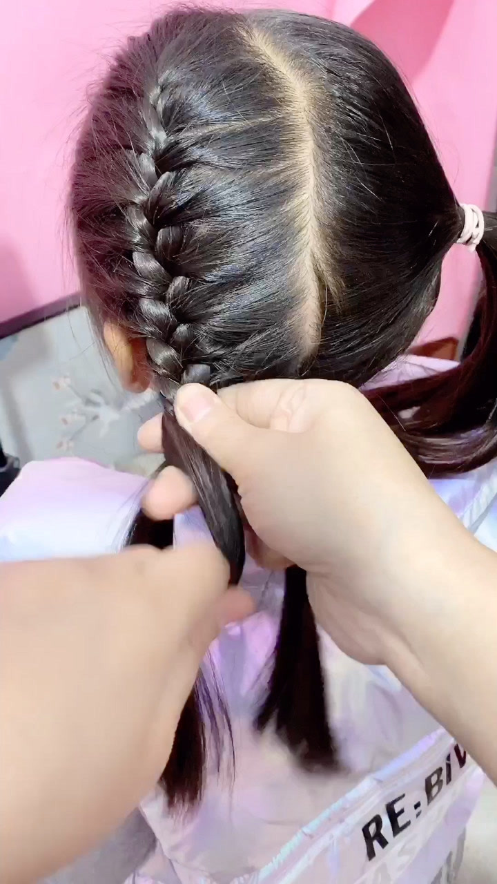 儿童蜈蚣辫慢动作讲解教程