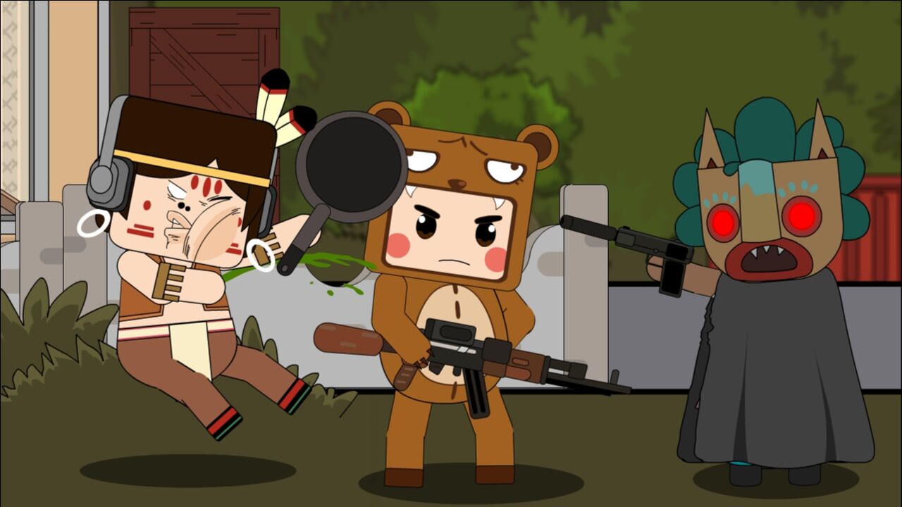 迷你吃鸡小队:大佬假装萌新骗熊孩子,熊孩子战绩0-5