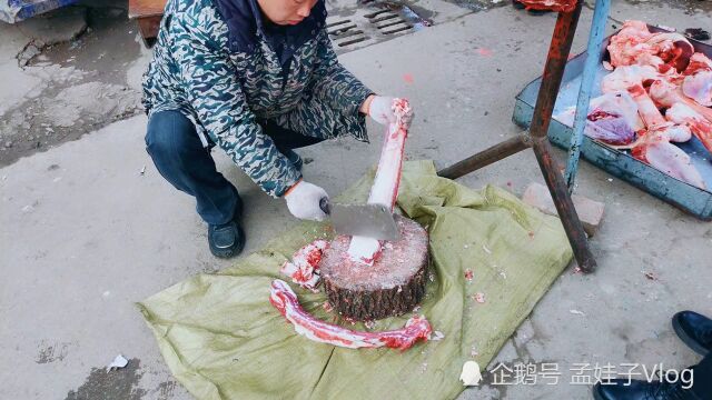 枣阳小伙去菜市场买牛肉排骨,猜猜多少钱一斤,说出来都不敢相信