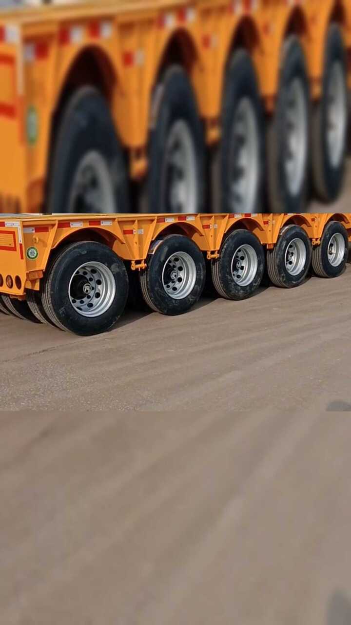 全新定做大件运输低平板半挂车,多轴低平板车