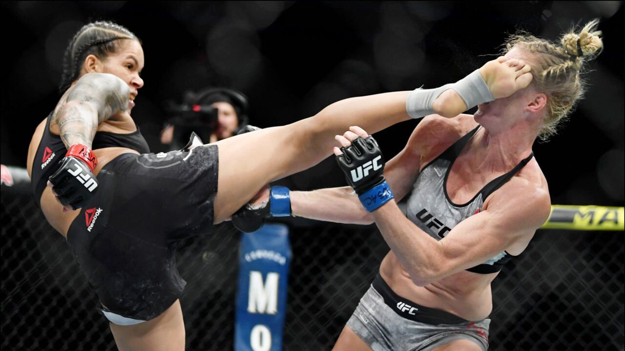 51秒ko机械婆,打哭隆达罗西!ufc"母狮"努涅斯残暴ko集锦