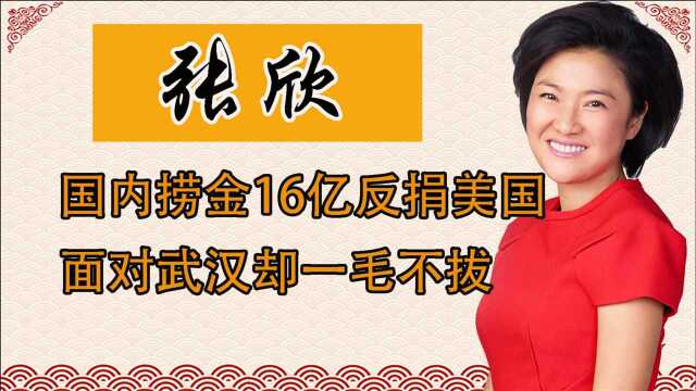 张欣:无偿捐美6个亿,却对武汉一毛不拔,如今后悔道歉遭拒