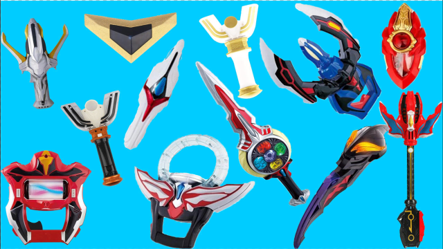 奥特曼武器变身器玩具大合集!欧布圣剑捷德之爪迪迦神光棒