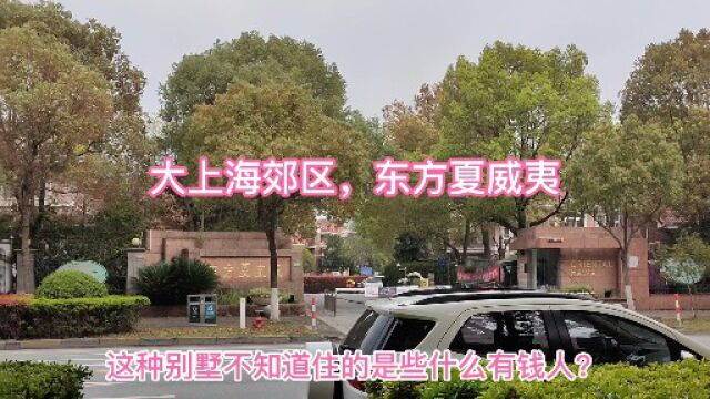 大上海郊区,东方夏威夷,外面道路很宽敞干净,果然有钱就不一样