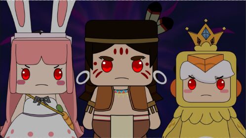 迷你大陆动画:玉兔boss魔化兔美美,卡卡,啾啾攻击齐天小圣的徒弟