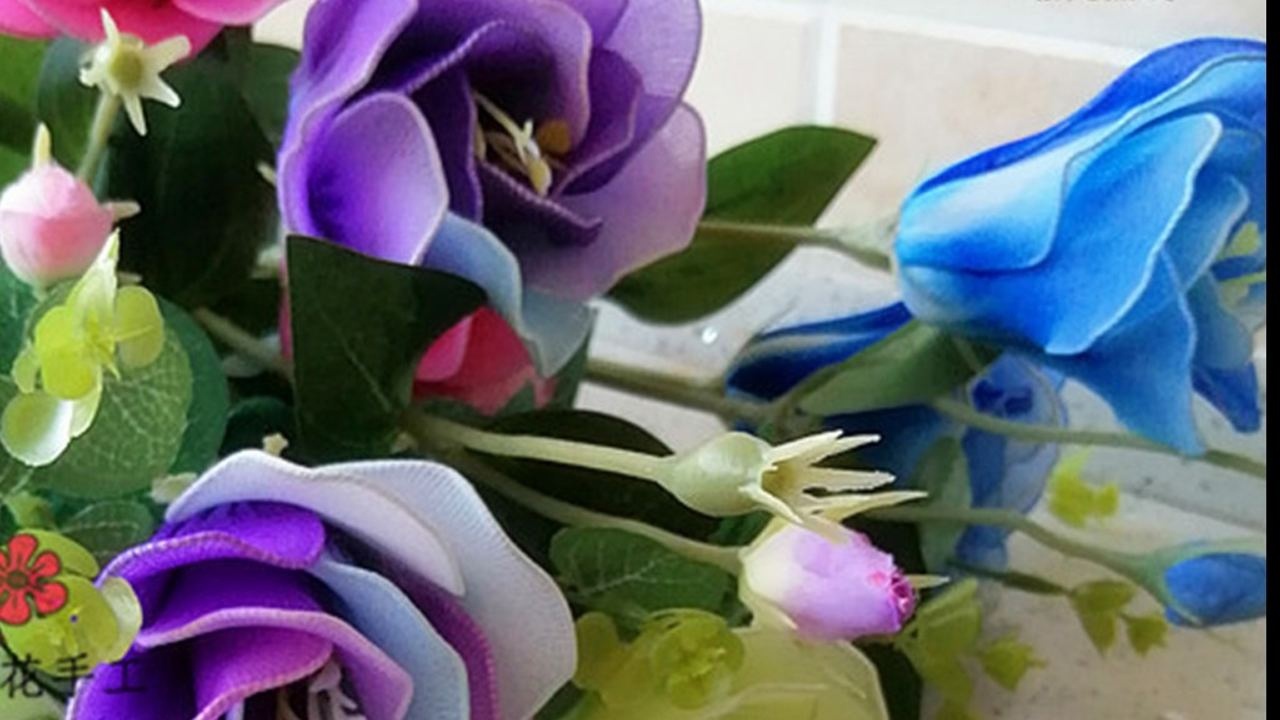 手工丝网花洋桔梗教程手工diy手作