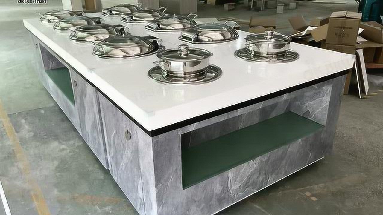 深圳工厂定制自助餐台 食物保温保鲜布菲台 中西餐厅内嵌自助餐台 (2)