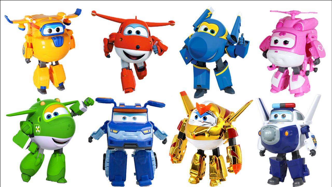 超级飞侠变形玩具合集,乐迪小爱金小子变形机器人玩具