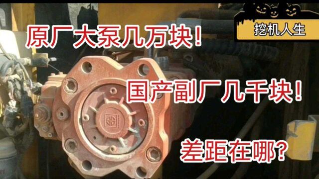 国产柳工挖掘机液压大泵干报废了,老板为了省钱换国产副厂的,能用的住吗?