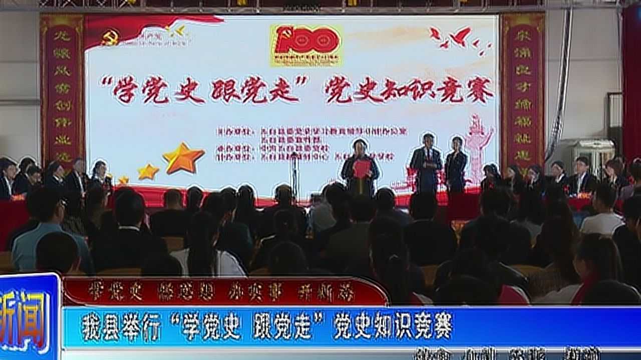 我县举行"学党史 跟党走"党史知识竞赛