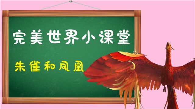 《完美世界》小课堂03:朱雀和凤凰有什么区别?