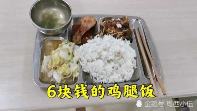 浙江台州电子厂打工,食堂6块一份的鸡腿饭,大家看看值不值?