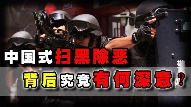 一屋不扫何以扫天下!中国式扫黑除恶,十年周期的背后有何深意?