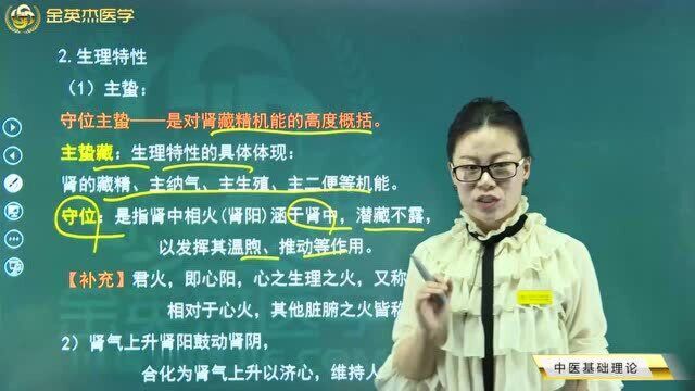 中医基础理论学:肾的生理功能及生理特性