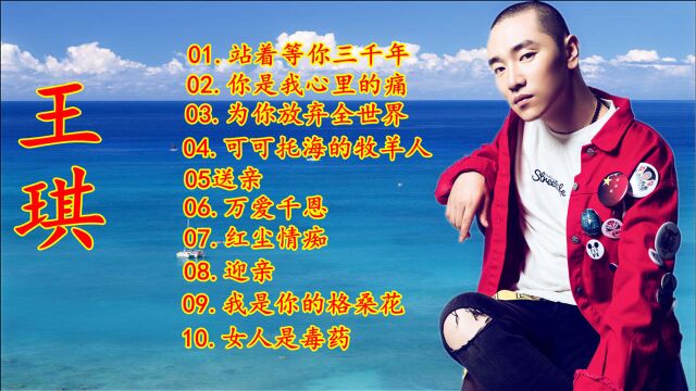 王琪10首歌曲精选:站着等你三千年,为你放弃全世界,你是我心里的痛,万爱千恩等!